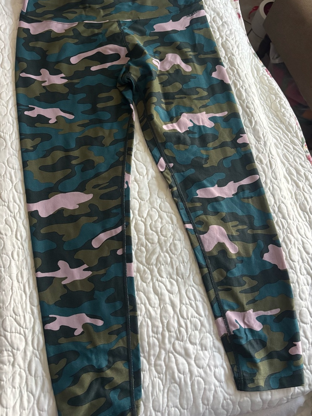 Calvin Klein Pink & Green Camo Leggings